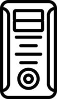 design de ícone de vetor de torre de computador