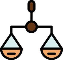 design de ícone de vetor de escala de equilíbrio