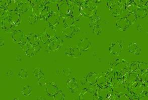 fundo verde claro do vetor com bolhas.