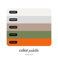 paletas de cores modernas com códigos precisos, perfeitas para uso de ilustradores vetor