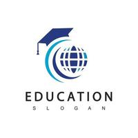 modelo de design de logotipo educacional, ilustração vetorial vetor