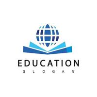 modelo de design de logotipo educacional, ilustração vetorial vetor