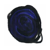 design moderno abstrato pintado à mão com cor preta e azul. pincelada de tintas a óleo. vetor