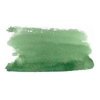 design moderno abstrato pintado à mão com pincelada de aquarela de cor verde. a imagem pode ser usada para o design de cartões postais, banners, cartazes, brochuras vetor