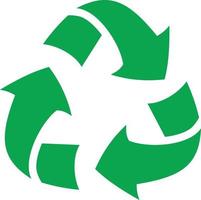 ícone de sinal de reciclagem vetor