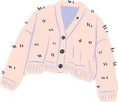 uma ilustração de suéter rosa quente vetor
