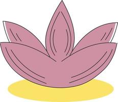 ilustração de flor de lótus de spa vetor
