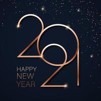 ouro feliz ano novo 2021