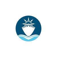 imagens do logotipo do navio de cruzeiro vetor