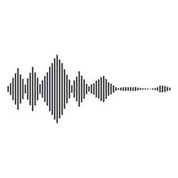 ícone de vetor de onda sonora