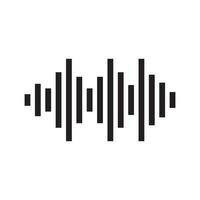ilustração de imagens de logotipo de onda sonora vetor