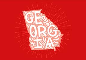 Estado da Geórgia vetor