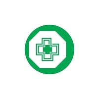 vetor de modelo de logotipo médico de saúde