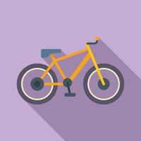 vetor plana do ícone da bicicleta esportiva. estilo de vida ativo