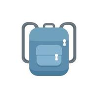 ícone de mochila de viagem vetor plano isolado