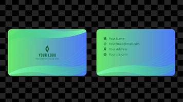 cartão de nome e modelo de cartão de visita design abstrato eps 10 vetor