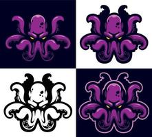 Símbolo Kraken Lendário Monstro Do Mar Ilustração do Vetor