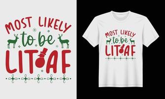 t-shirt do Natal da família projeto engraçado do t-shirt do Natal. vetor