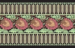 design tradicional de padrão oriental étnico geométrico para plano de fundo, tapete, papel de parede, roupas, embrulho, batik, tecido, estilo de bordado de ilustração vetorial. vetor