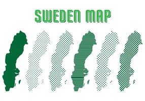 Mapa da Suécia Vector