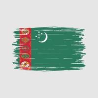 escova de bandeira do turcomenistão vetor