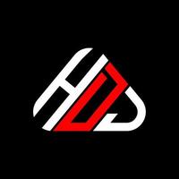 design criativo do logotipo da letra hdj com gráfico vetorial, logotipo simples e moderno hdj. vetor