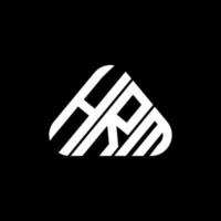 design criativo do logotipo da carta hrm com gráfico vetorial, logotipo simples e moderno do hrm. vetor