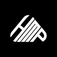 design criativo do logotipo da carta hmp com gráfico vetorial, logotipo simples e moderno hmp. vetor