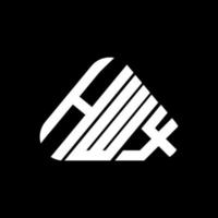 design criativo do logotipo da letra hwx com gráfico vetorial, logotipo simples e moderno hwx. vetor