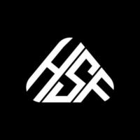 design criativo do logotipo da letra hsf com gráfico vetorial, logotipo simples e moderno do hsf. vetor