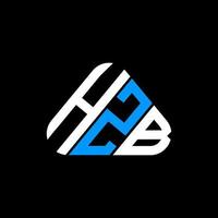 design criativo do logotipo da letra hzb com gráfico vetorial, logotipo simples e moderno hzb. vetor