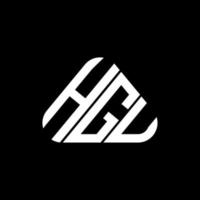 hgu letter logo design criativo com gráfico vetorial, hgu logotipo simples e moderno. vetor