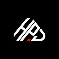 design criativo do logotipo da carta hpj com gráfico vetorial, logotipo simples e moderno hpj. vetor