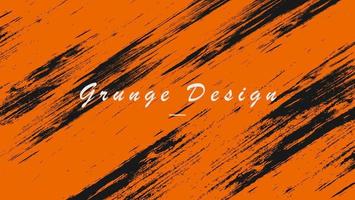 design de plano de fundo de textura grunge preto laranja abstrato vetor