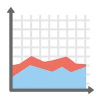 gráfico de área da moda vetor