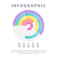 apresentação de análise de fontes informativas com modelo de design de infográfico de círculo. gráfico de pizza editável com porcentagens. apresentação de dados visuais vetor