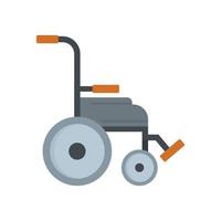 ícone de cadeira de rodas de segurança vetor plano isolado
