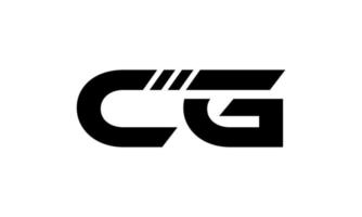 design de logotipo cg. letra cg inicial design de logotipo monograma vector design pro vector.