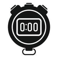 vetor simples do ícone do tempo do cronômetro. relógio temporizador