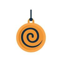 ícone de pêndulo espiral plano vetor isolado