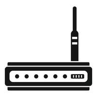 vetor simples de ícone de modem de rede. roteador de internet