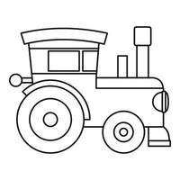 ícone de brinquedo de locomotiva de trem, estilo de estrutura de tópicos vetor