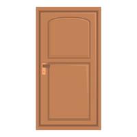 vetor de desenho de ícone de porta aberta. porta externa