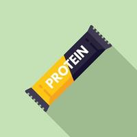 vetor plana de ícone de barra de proteína. nutrição esportiva