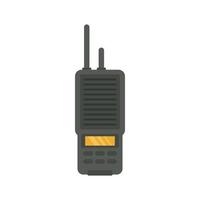 walkie talkie ícone portátil plano isolado vetor