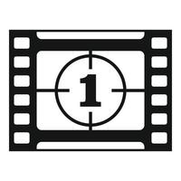 vetor simples de ícone de palco de filme. filme de cinema