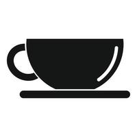 vetor simples de ícone de xícara de chá cítrico. bebida quente