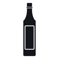 ícone de garrafa de vinagre, estilo simples vetor