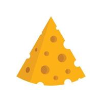 ícone de queijo suíço plana vetor isolado