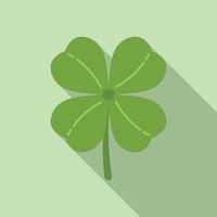 vetor plana de ícone de planta de trevo. sorte irlandesa